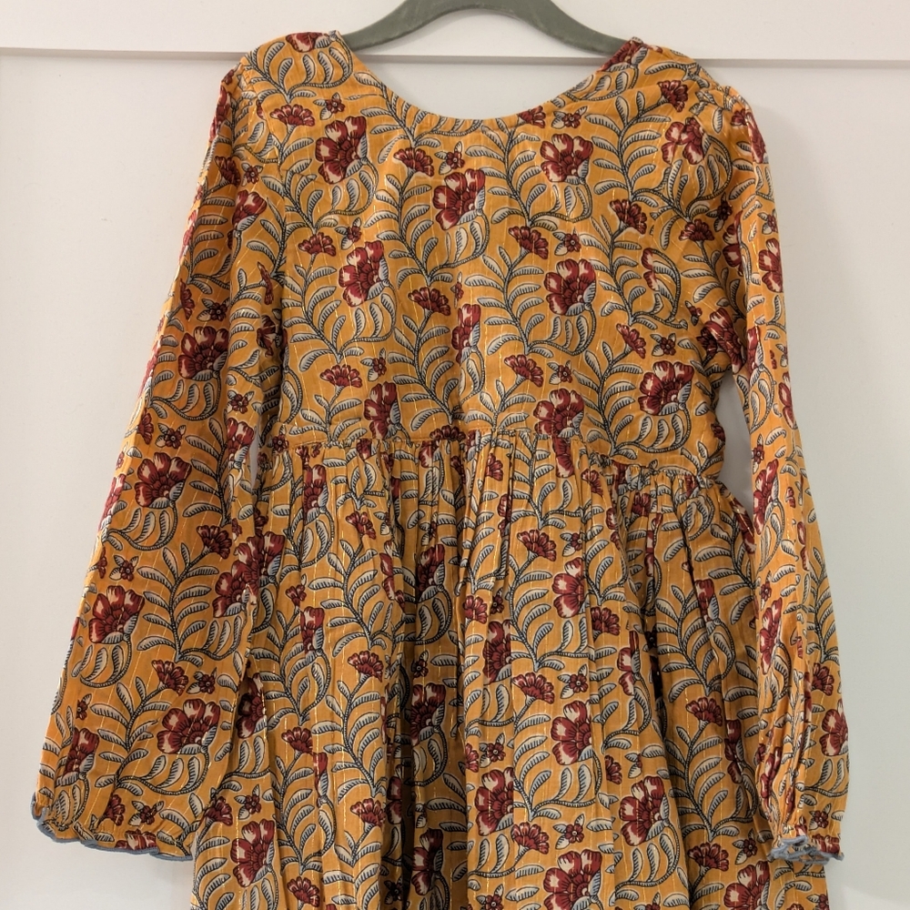 Pink Chicken Floral Print Dress